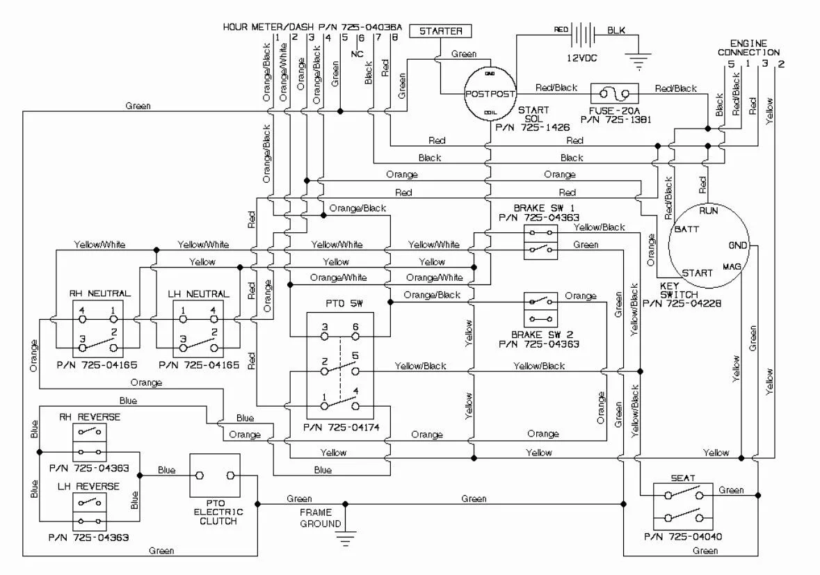 Cub Cadet 1525 Ignition Switch Wiring Diagram Cub Cadet 2130