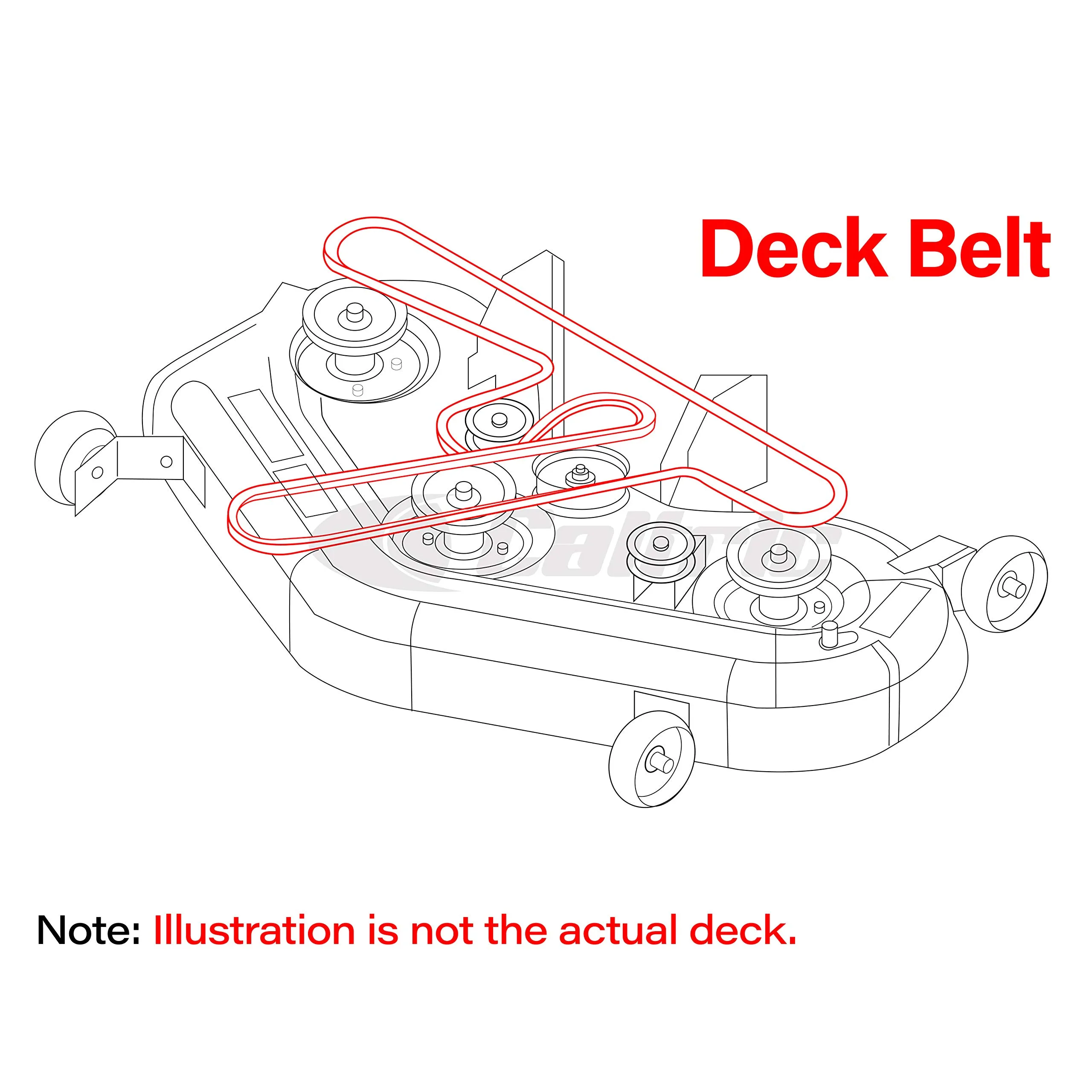 Cub Cadet Diagram For Drive Belt