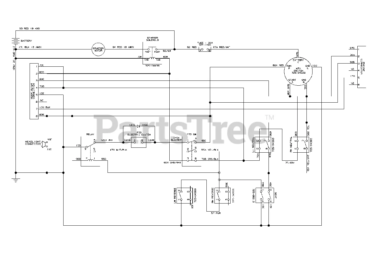 Cub Cadet Wiring Harness Cub Cadet Wiring Diagram Lt1045 Har
