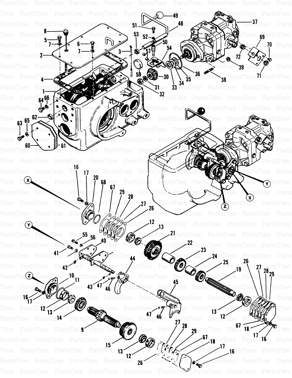 Cub Cadet X1 Hydrostatic Transmission Diagram 5 Common Cub C