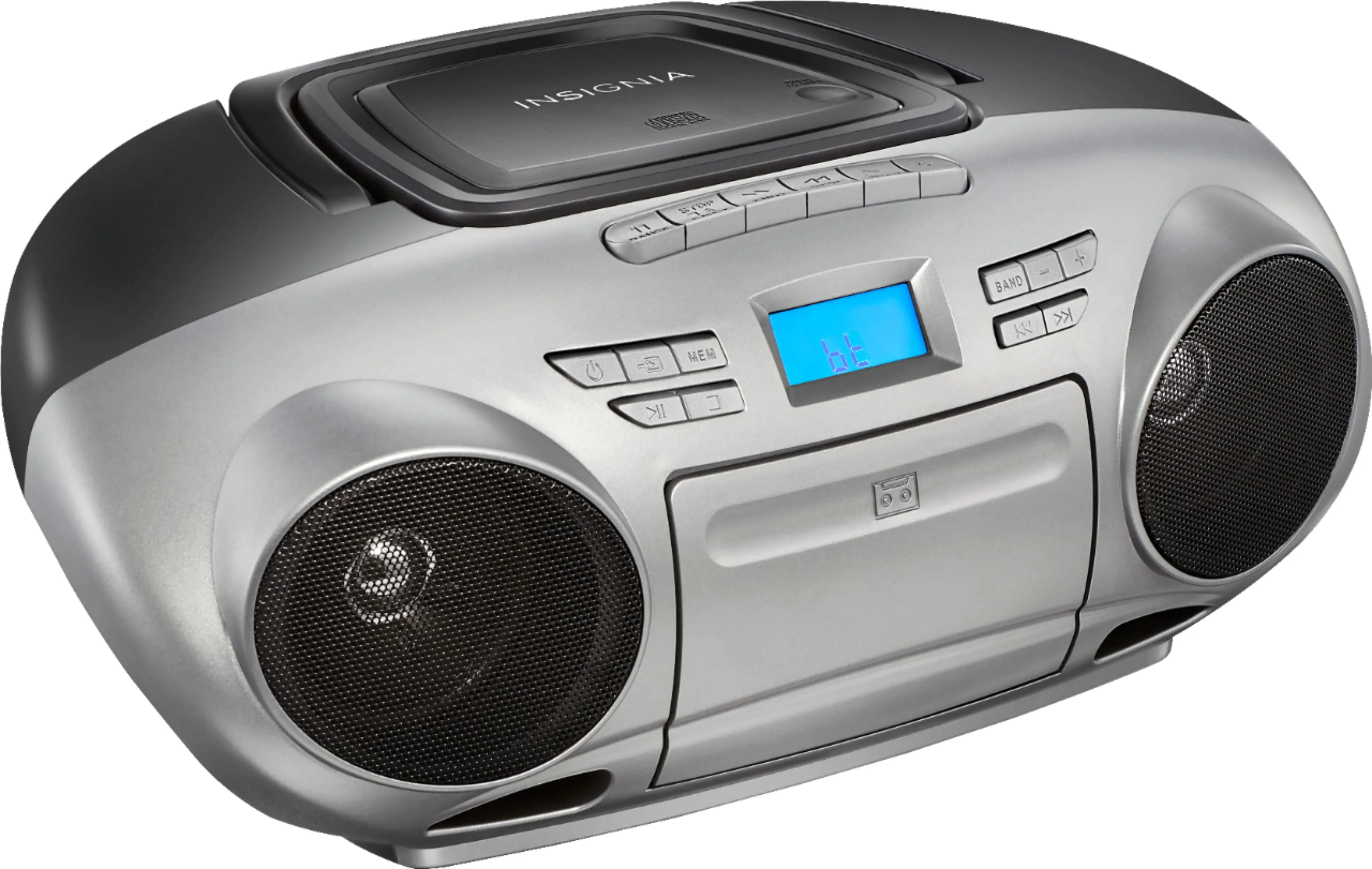 Customer Reviews Insignia Am Fm Radio Portable Cd Boombox With Bluetooth Silver Black Ns