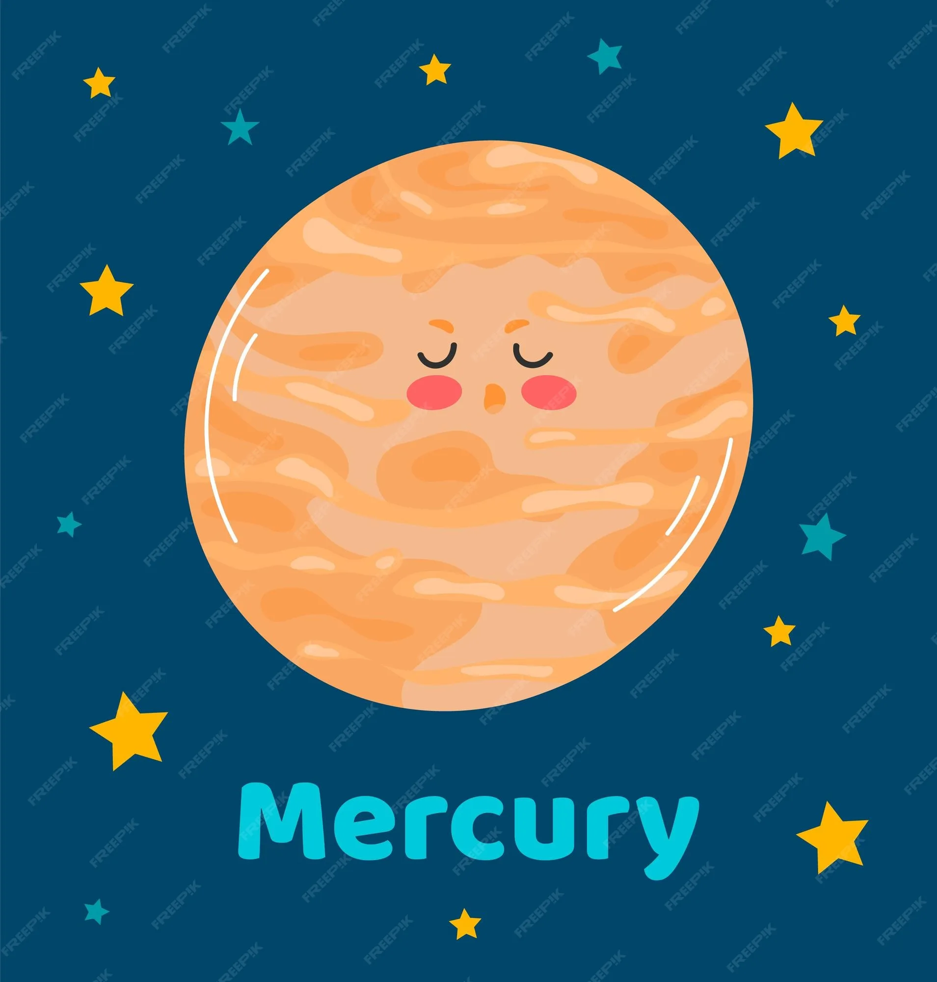 Cute Mercury Planet