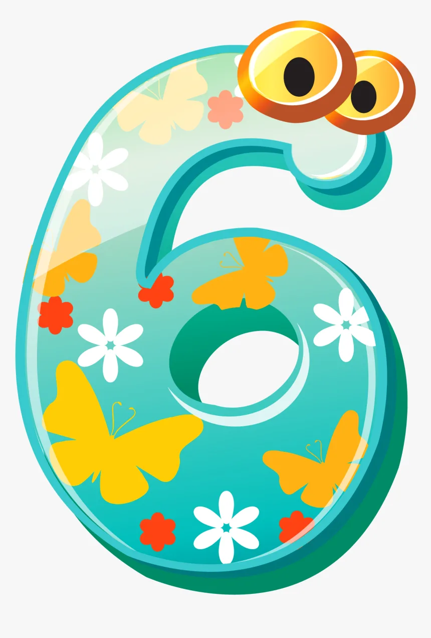 Cute Six Png Image Number 6 Clipart Transparent Png Transparent Png Image Pngitem