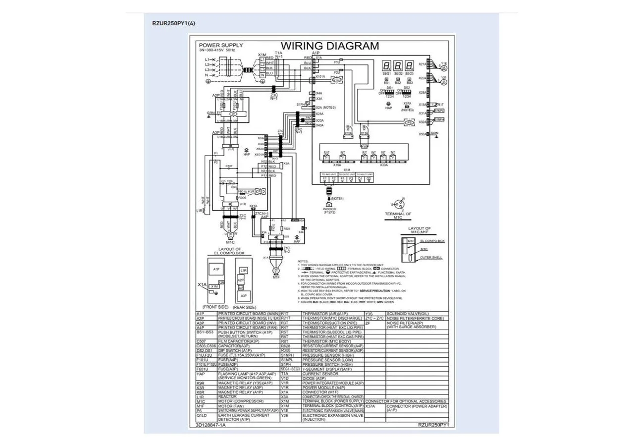 Daikin Inverter Ac Wiring Diagram Wiring Diagram