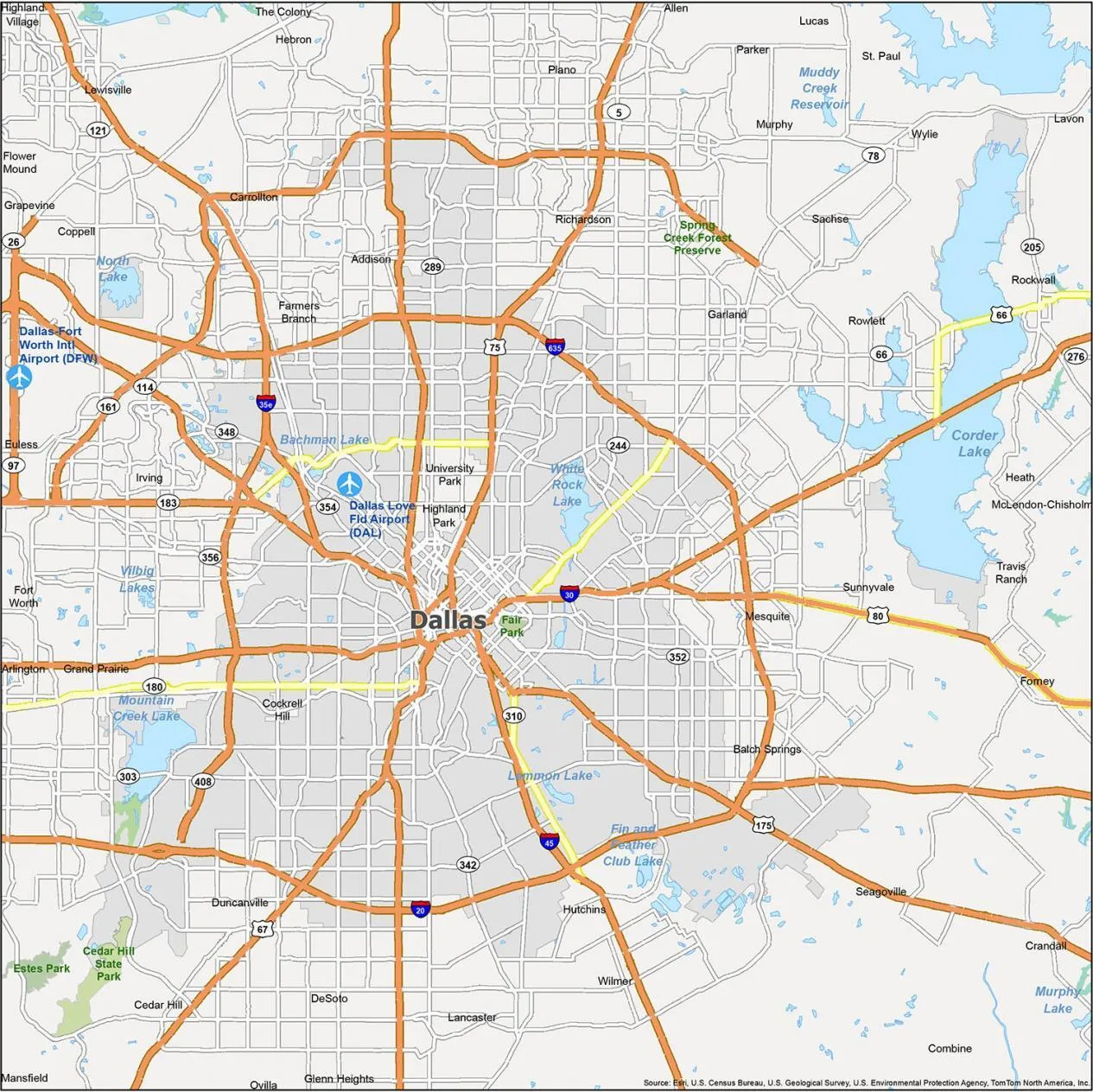 Dallas Zip Code Map Gis Geography