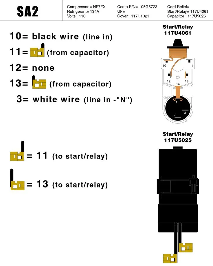 Danfoss Current Relay Wiring Compressor Electrical Circuit Diagram Air Conditioner Maintenance