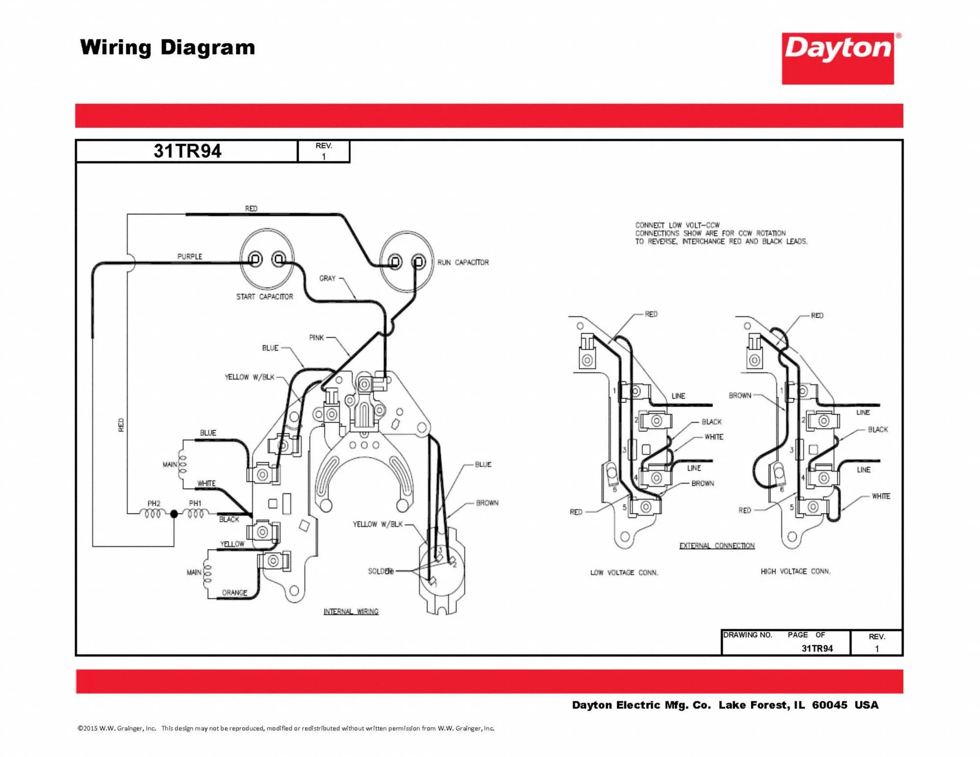 Dayton Split Phase Motor Wiring Diagram
