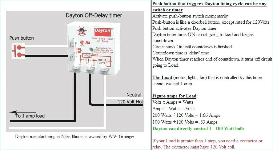 Dayton Time Delay Relay Wiring Diagram Download Wiring Diagram Sample