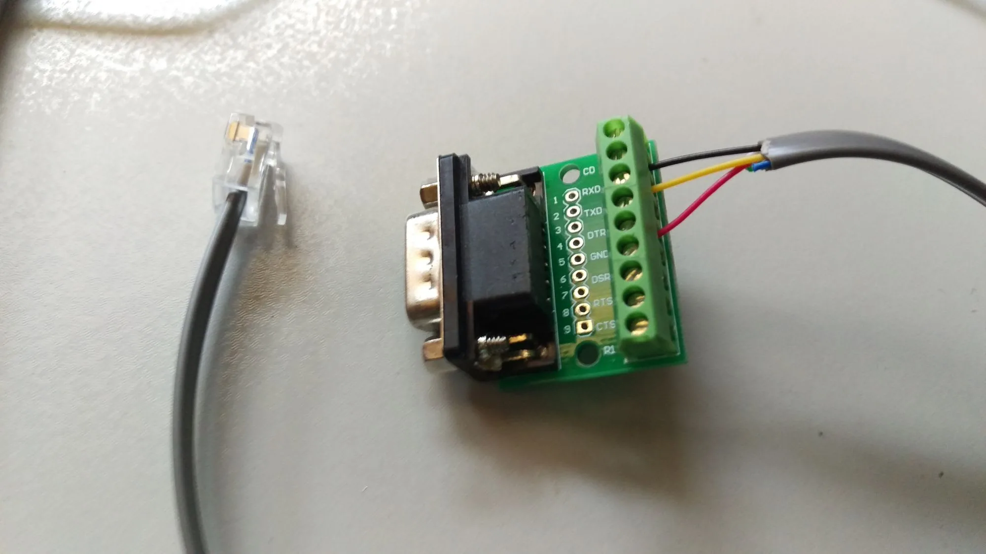 Db9 Rj45 Connector Wiring Diagram