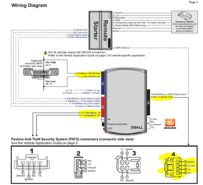 Dball2 Remote Start Wiring Diagram Wiring Diagram
