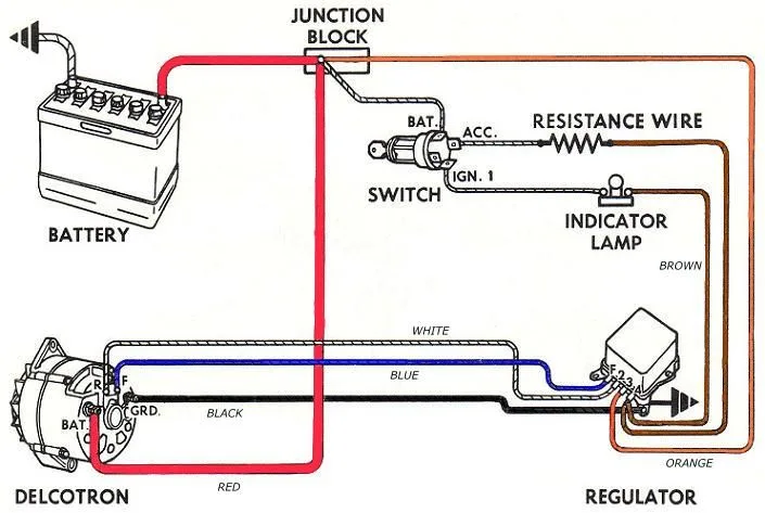 Delco Alternator External Regulator Wiring