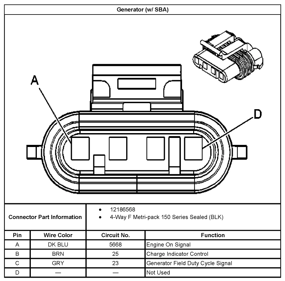 Delco Chevy 4 Wire Alternator Wiring Diagram