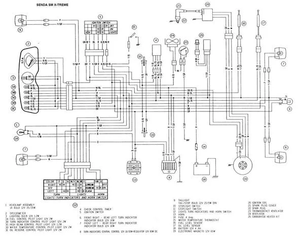 Derbi Senda 50 Wiring Diagram