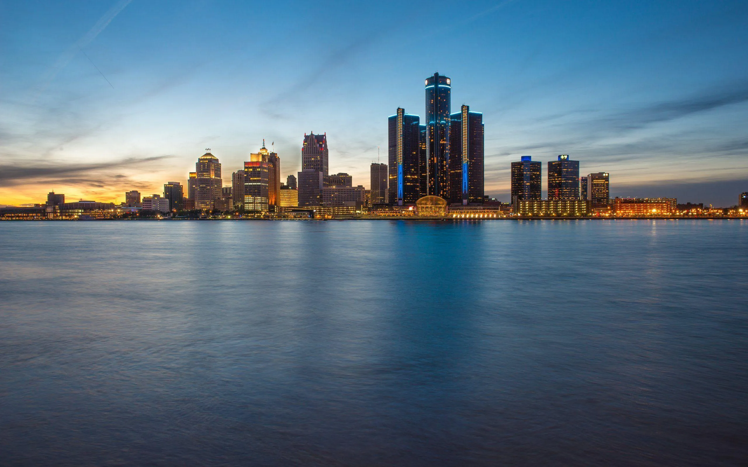 Detroit Skyline Wallpapers Wallpaper Cave
