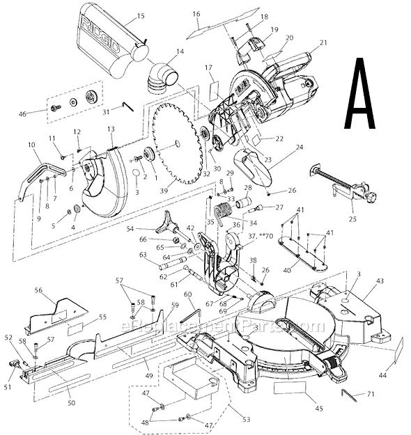 Dewalt Miter Saw Parts Diagram General Wiring Diagram