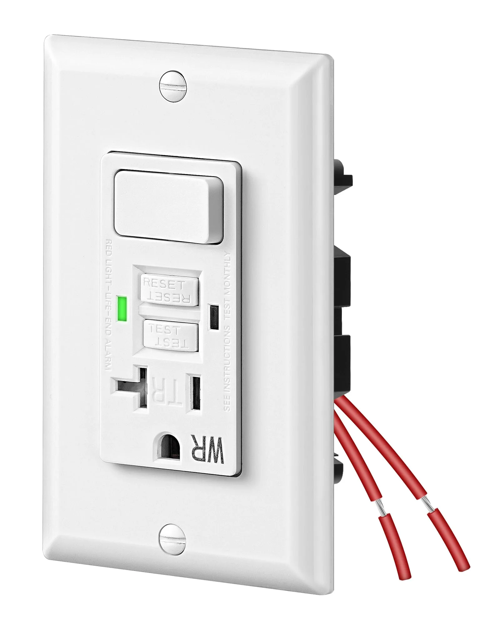 Dewenwils 20A Gfci Switch Outlet Combo Tamper Resistant Gfci Electrical Outlet
