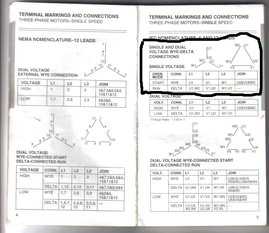 Diagram 12 Lead Wye Delta Connection Diagram