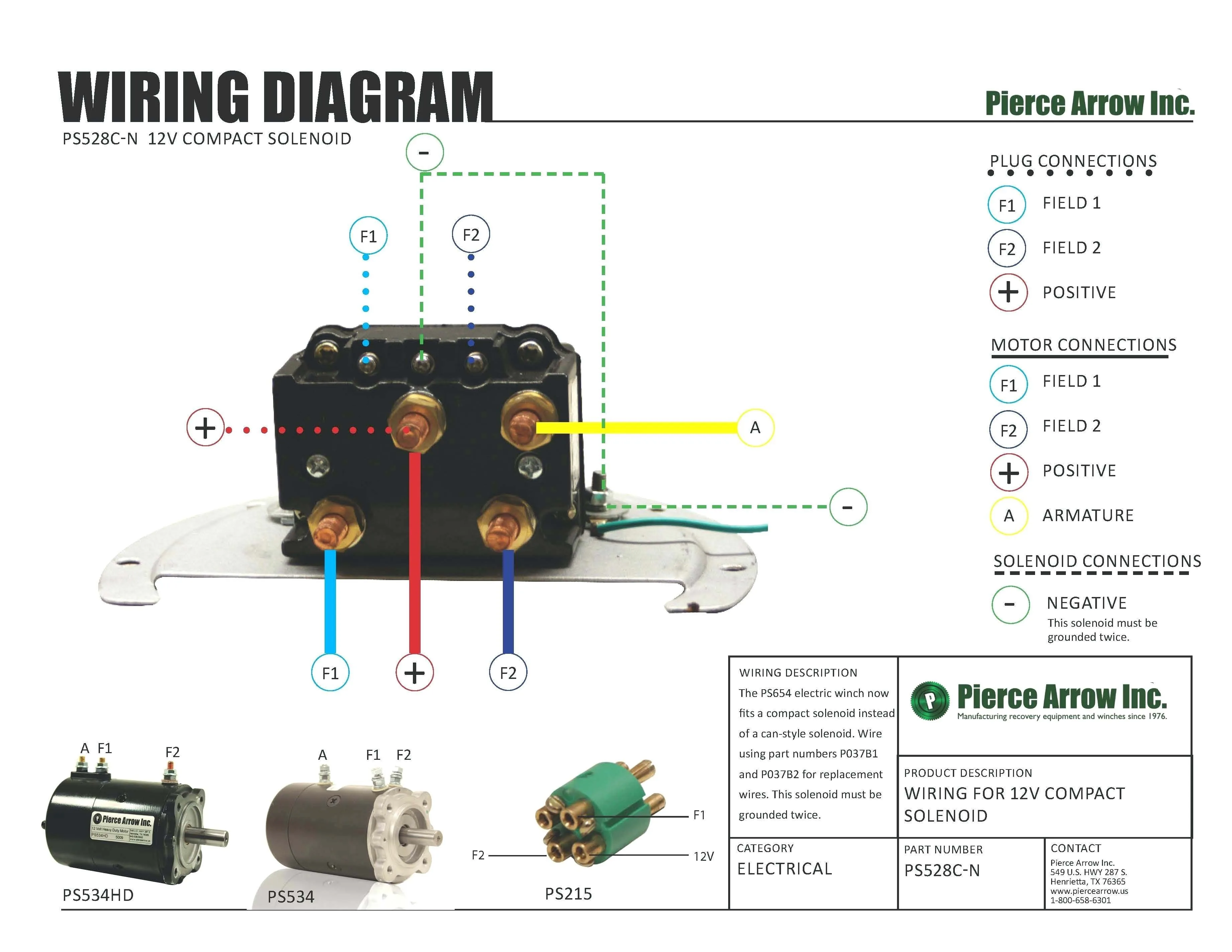 Diagram 12 Volt Atv Winch Contactor Wiring Diagram