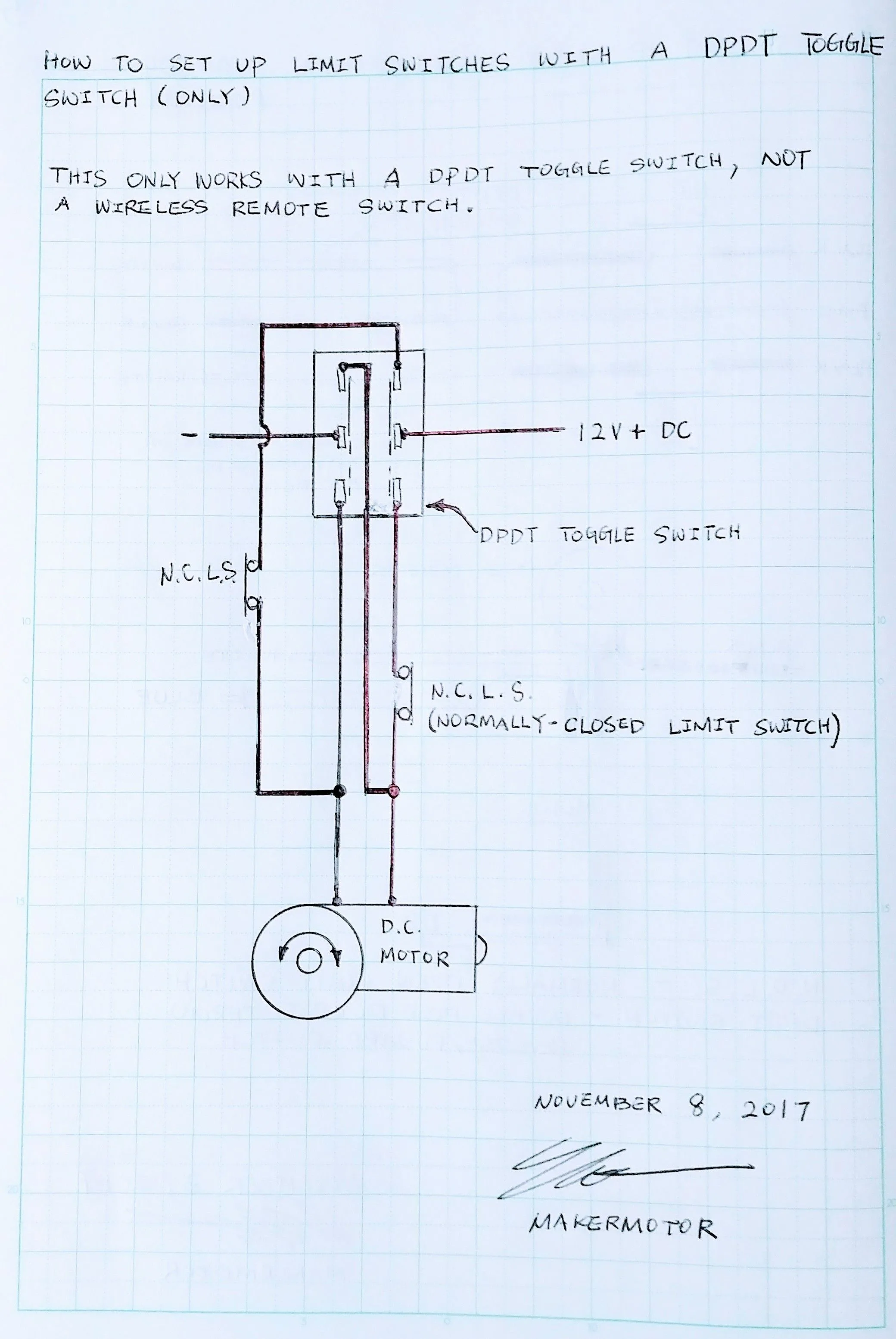 Diagram 12 Volt Dc Limit Switch Wiring Diagram