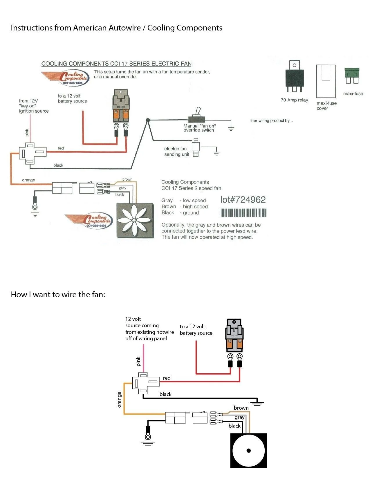 Diagram 12 Volt Fan Relay Wiring Diagram