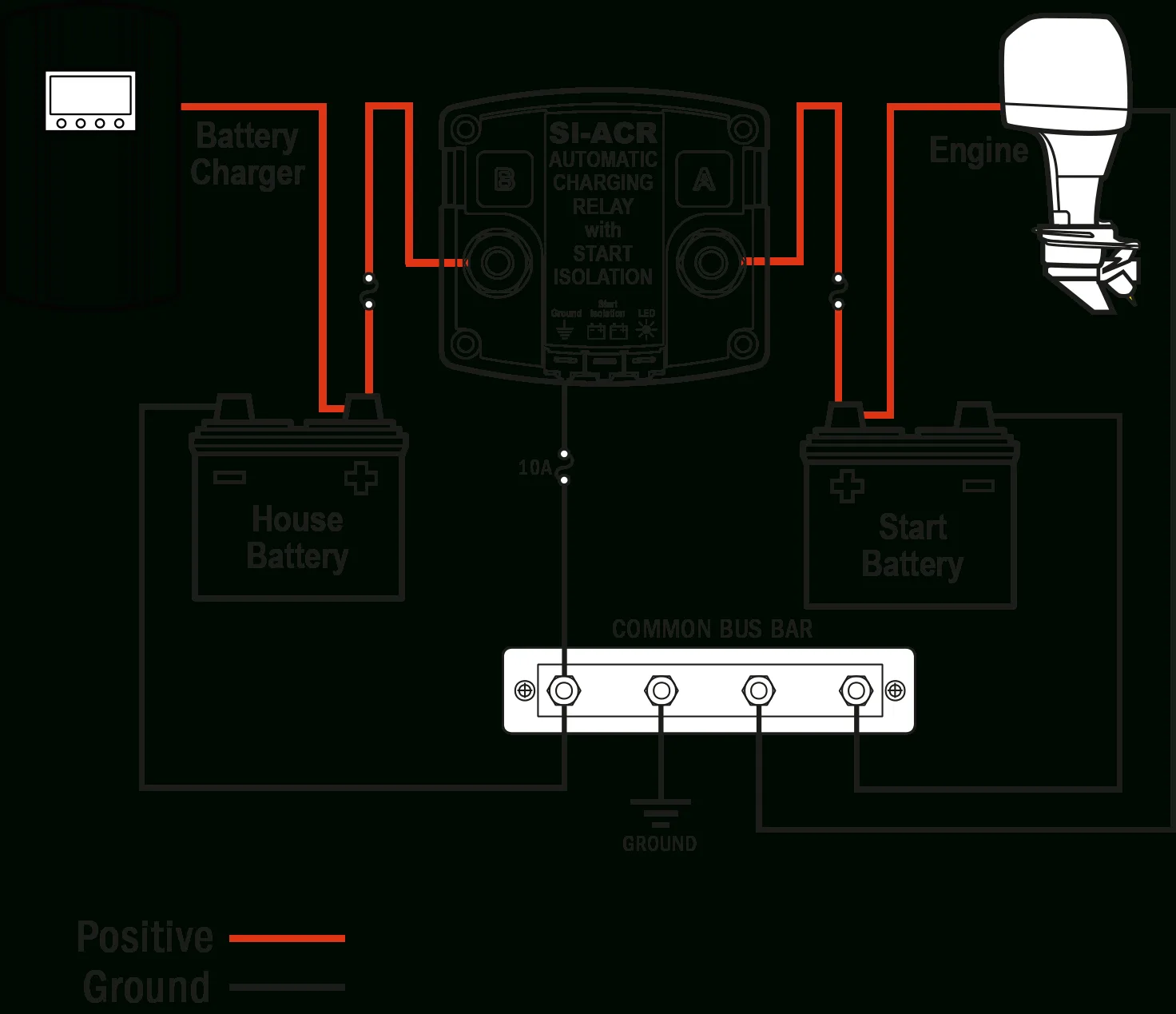 Diagram 12V Battery Isolator Wiring Diagram