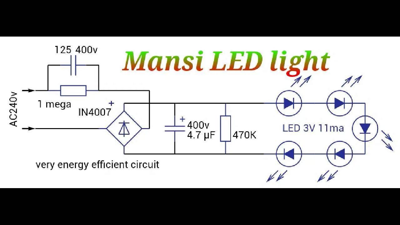 Diagram 12V Led Light Circuit Diagram