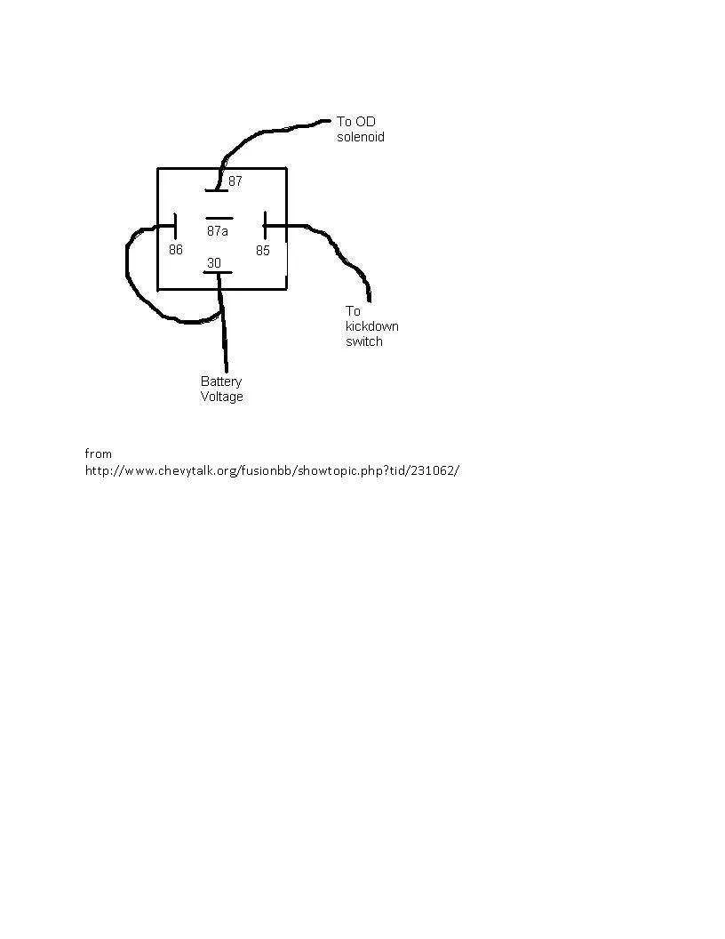 Diagram 1955 Thunderbird Overdrive Wiring Diagram