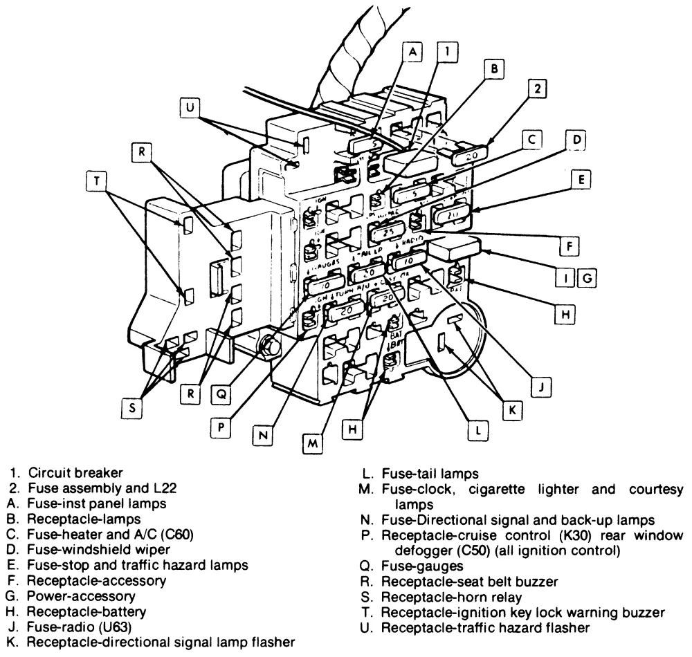 Diagram 1956 Chevy Fuse Box Diagram