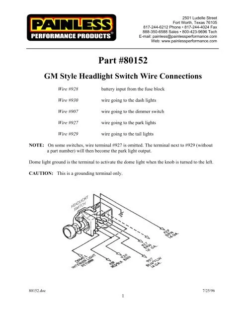 Diagram 1956 Gm Light Switch Wiring Diagram