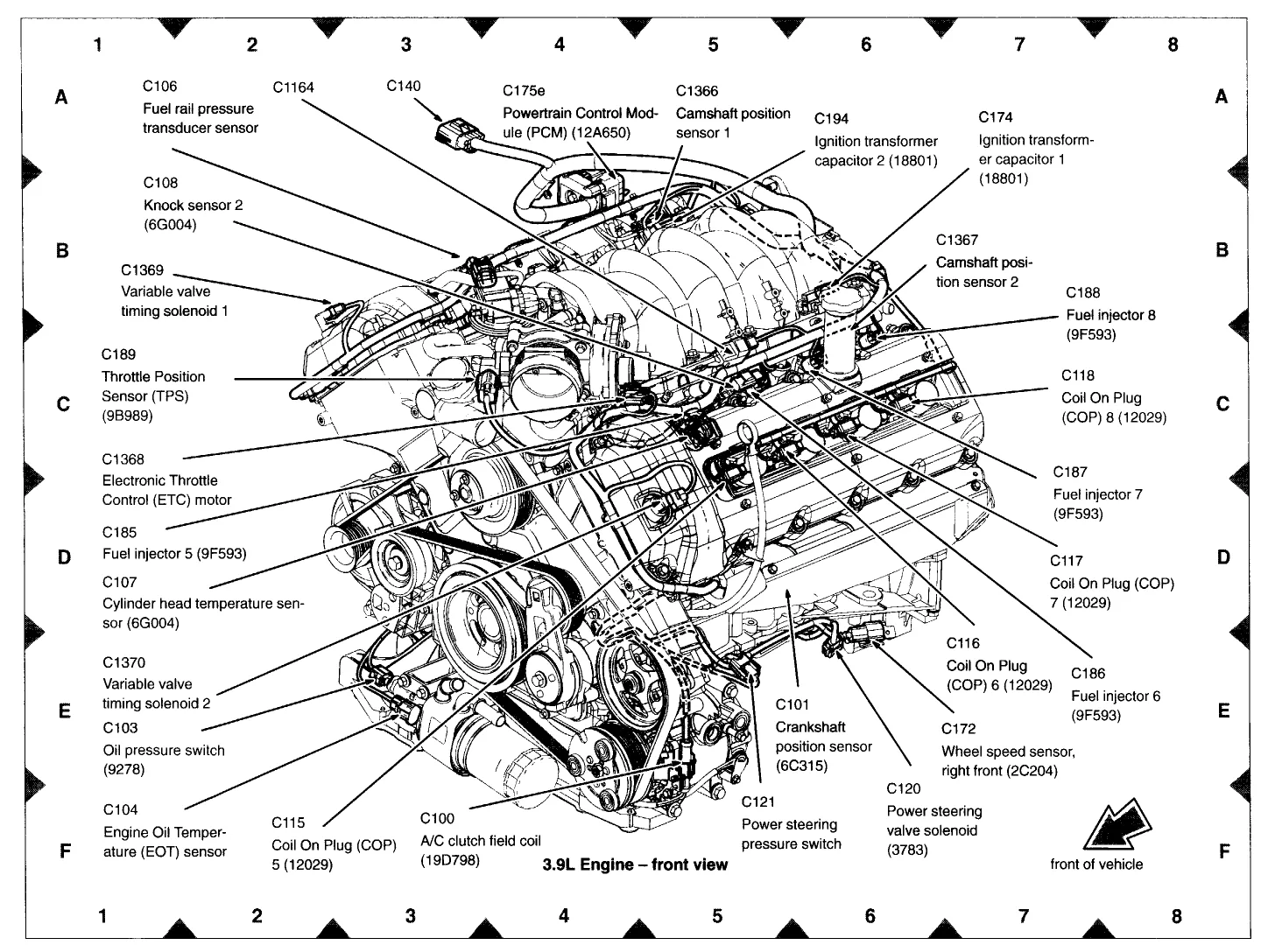 Diagram 1960 Lincoln Engine Diagram