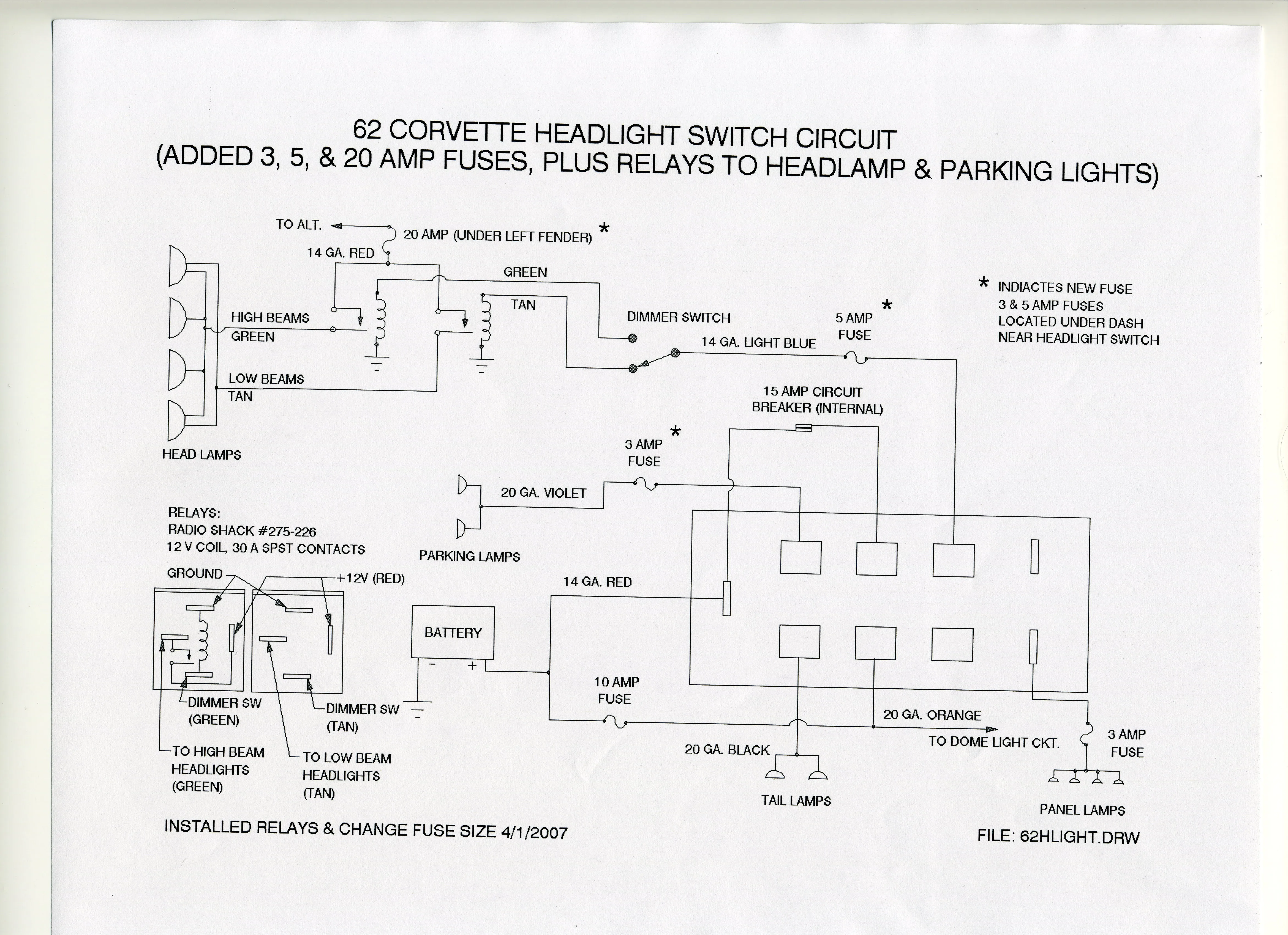Diagram 1963 Corvette Headlight Switch Wiring Diagram