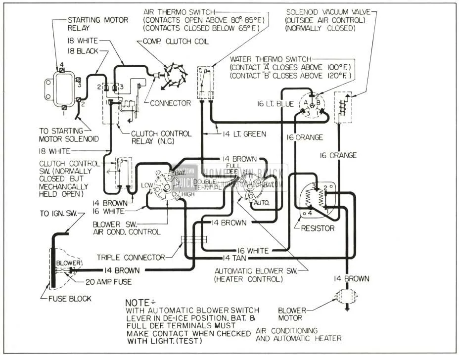 Diagram 1964 Buick Riviera Vacuum Diagram