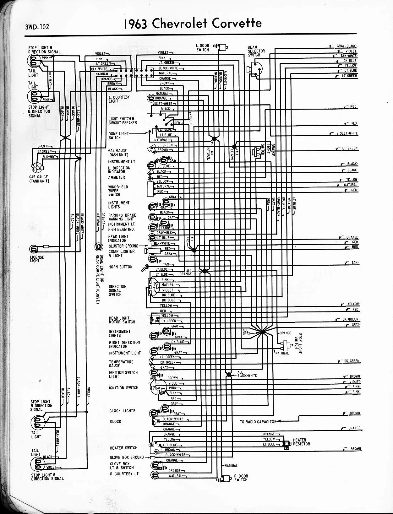 Diagram 1965 Corvair Wiring Diagram Schematic