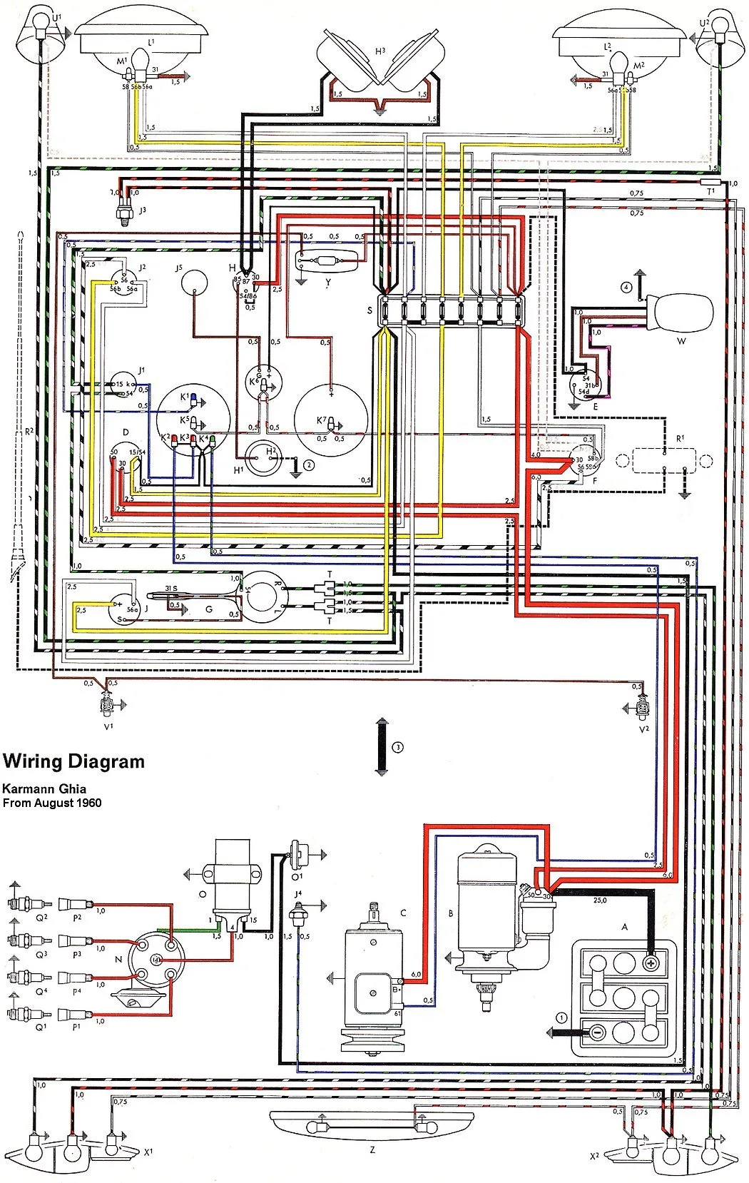Diagram 1965 Vw Karmann Ghia Wiring Diagram
