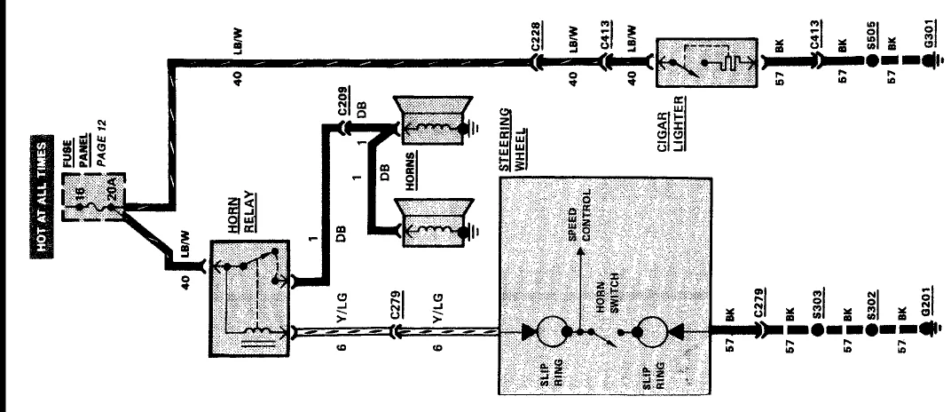 Diagram 1966 Ford Diagram Horn