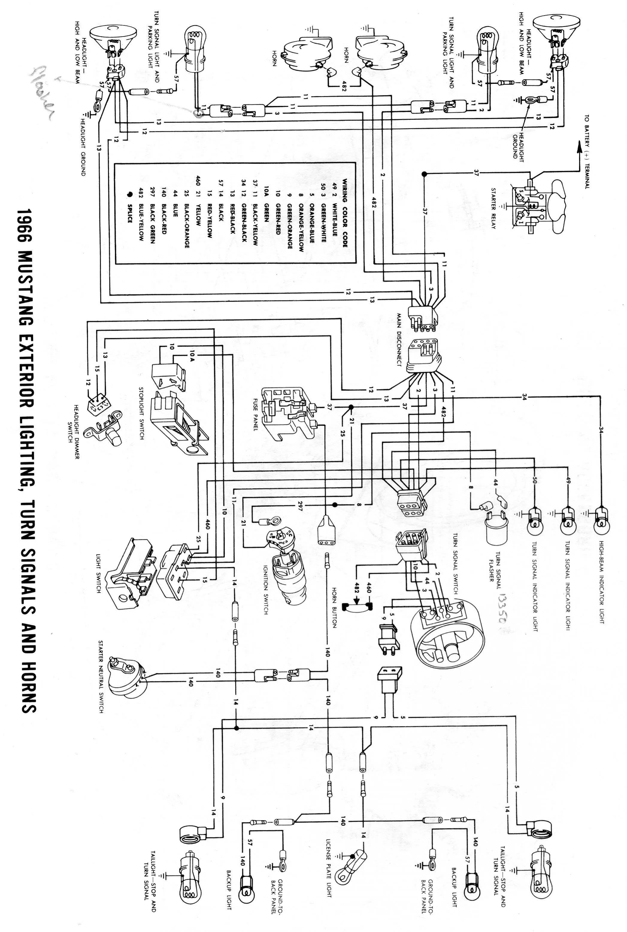 Diagram 1966 Mustang Turn Signal Diagram