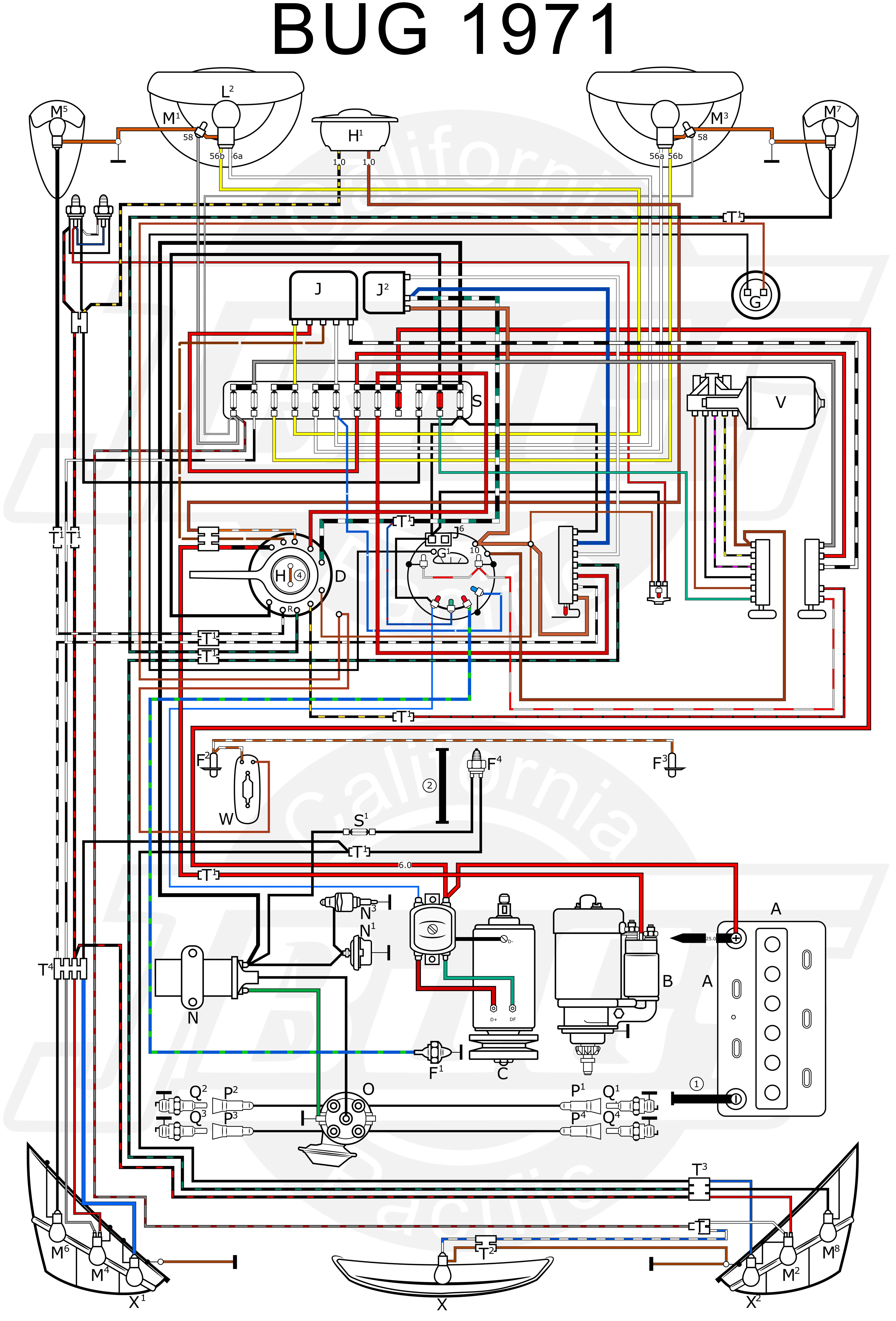 Diagram 1966 Volkswagen Wiring Diagram
