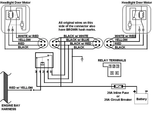Diagram 1967 Camaro Headlight Wiring Diagram Door