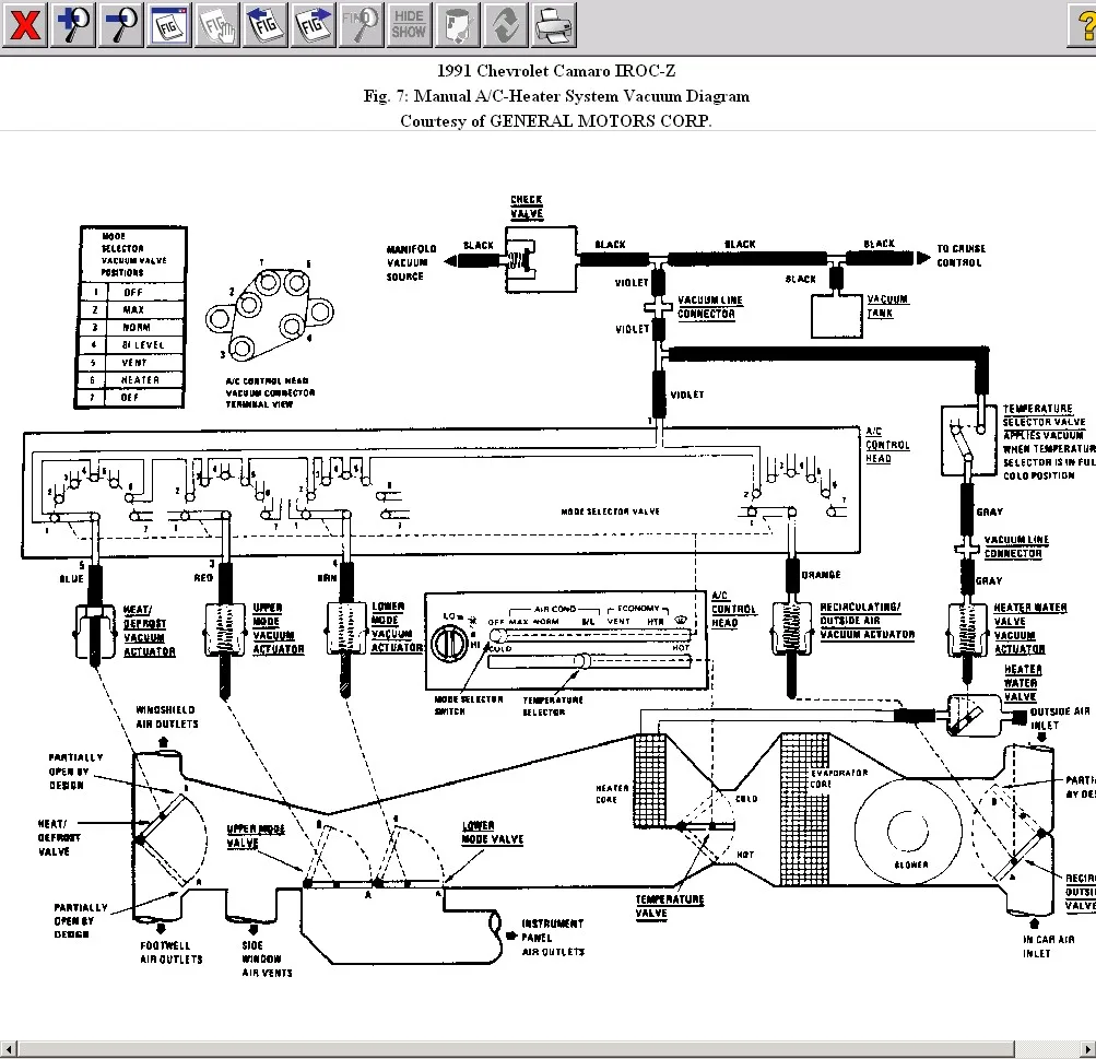 Diagram 1967 Camaro Heater Diagram Manual