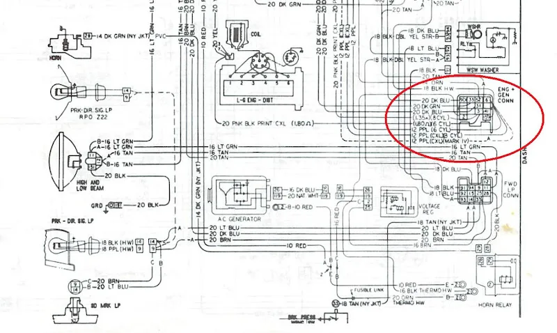 Diagram 1967 Gto Hood Tachometer Wiring Diagram