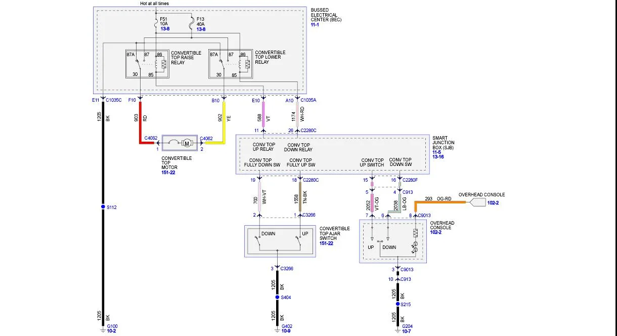 Diagram 1967 Mustang Convertible Top Wiring Diagram