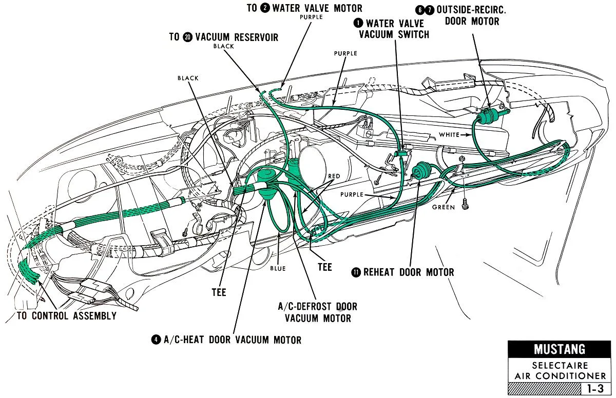 Diagram 1967 Mustang Wiring And Vacuum Diagrams Average Joe Restoration