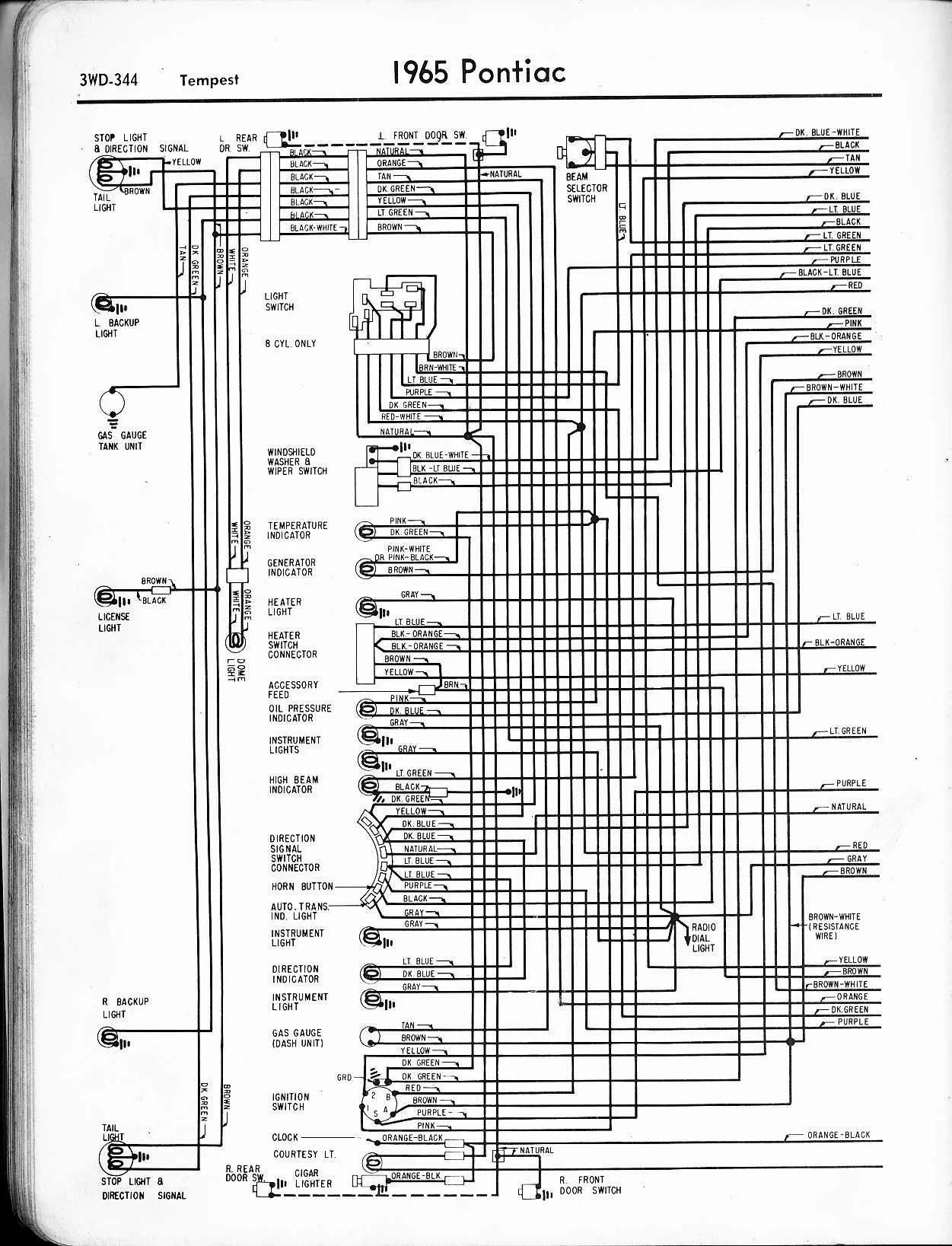 Diagram 1967 Pontiac Gto Wiring Diagram Color
