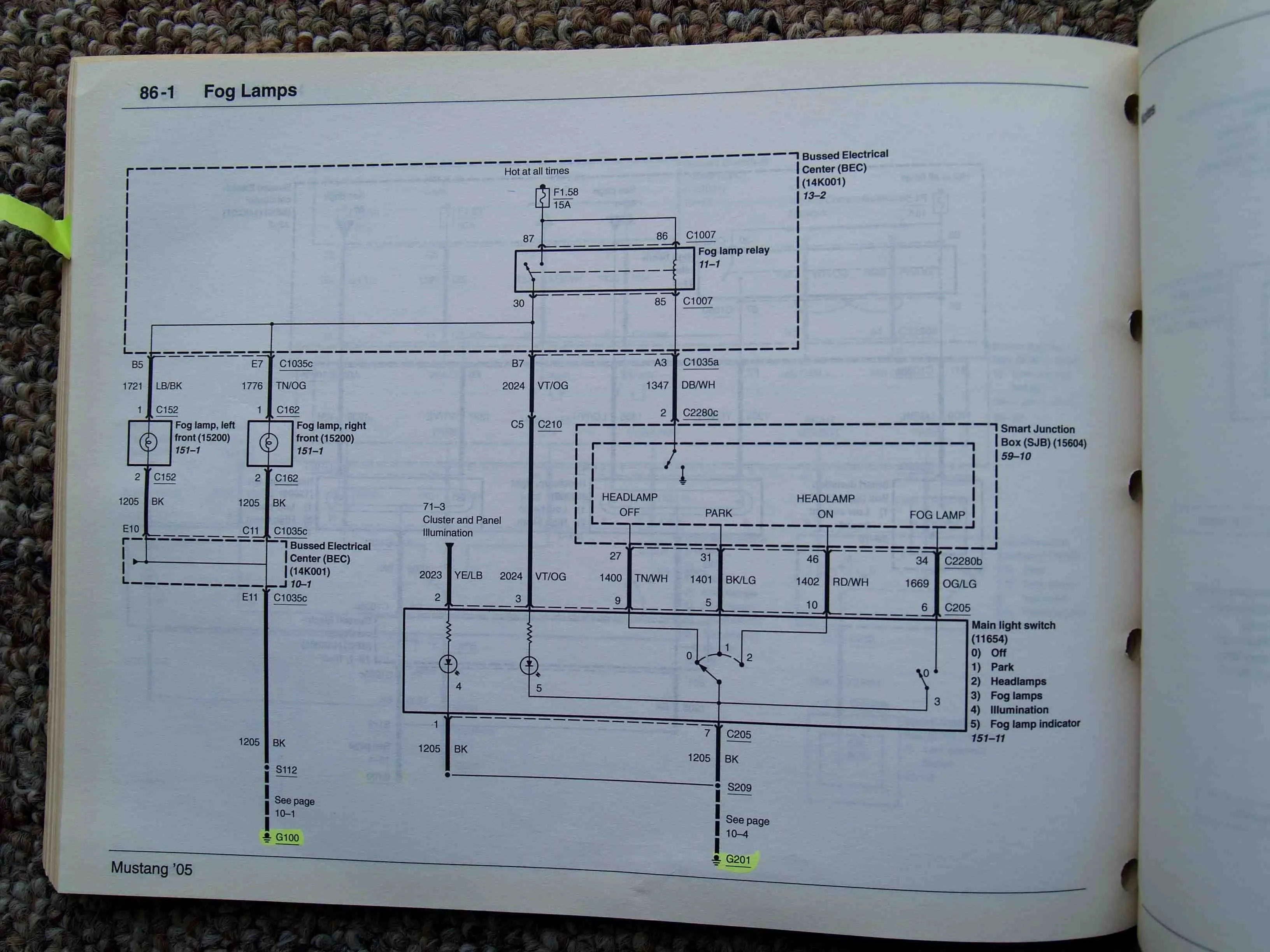 Diagram 1968 Mustang Headlight Wiring Diagrams