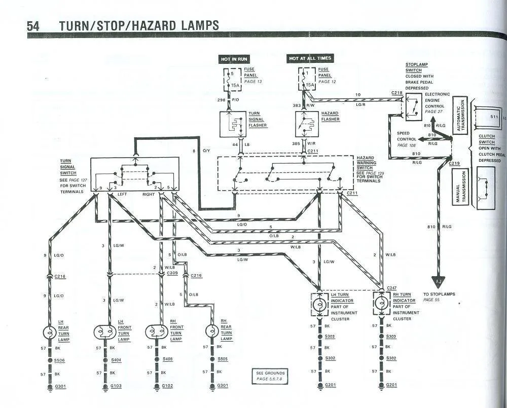 Diagram 1968 Mustang Turn Signal Switch Diagram Wiring Schematic