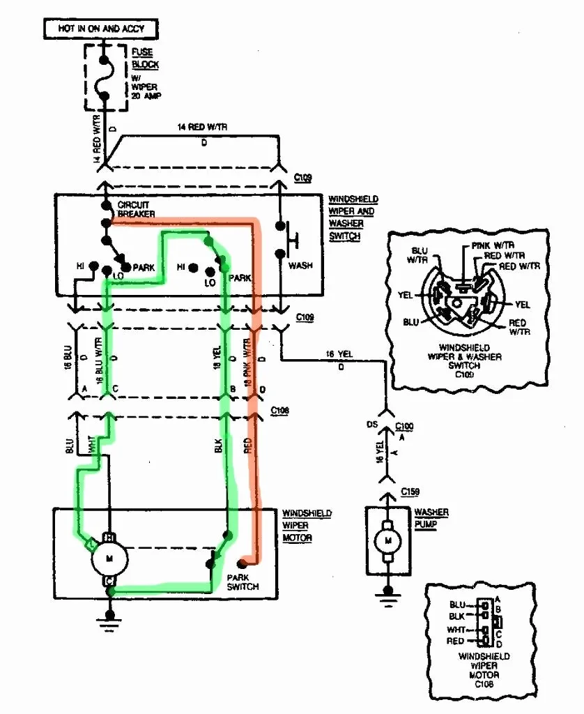 Diagram 1969 Corvette Wiper Switch Wiring Diagram