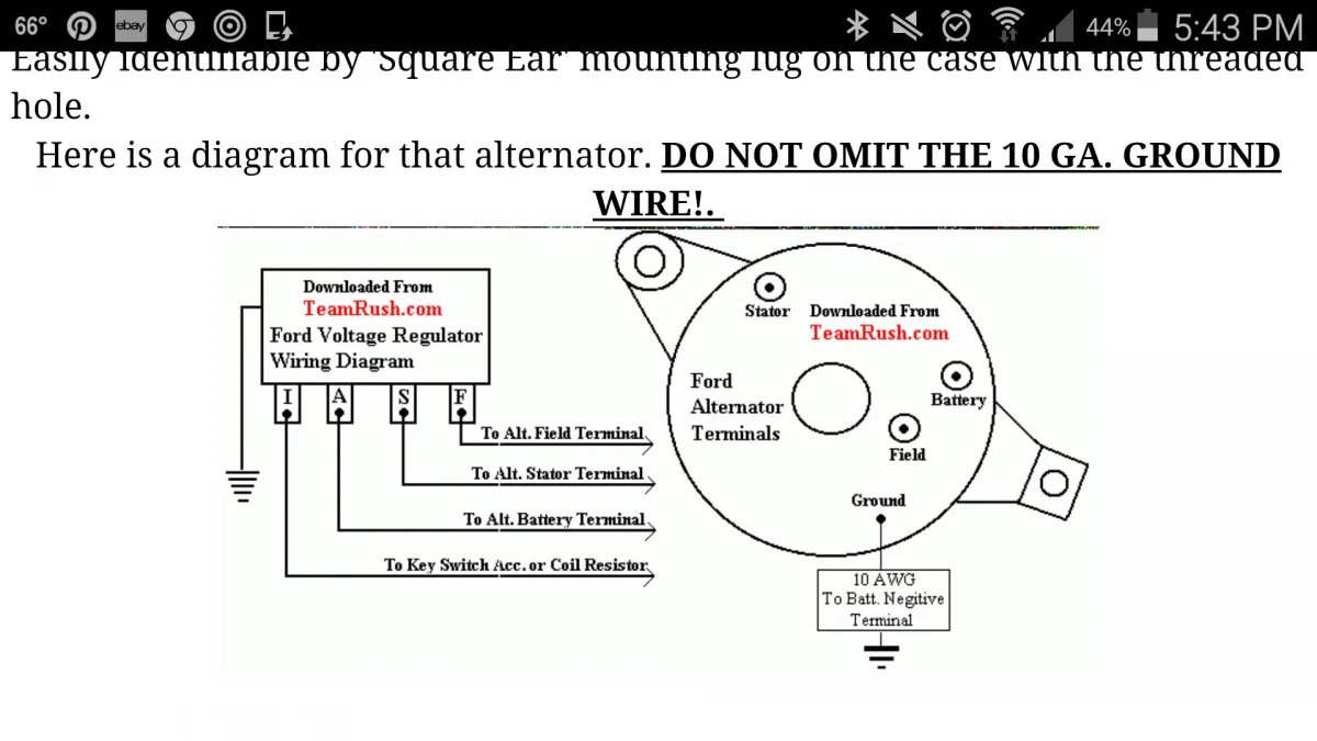 Diagram 1969 Ford Bronco Alternator Wiring Diagram