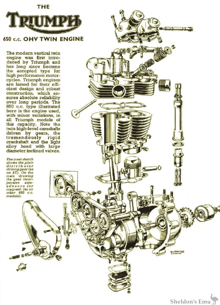 Diagram 1969 Triumph Bonneville Engine Diagram
