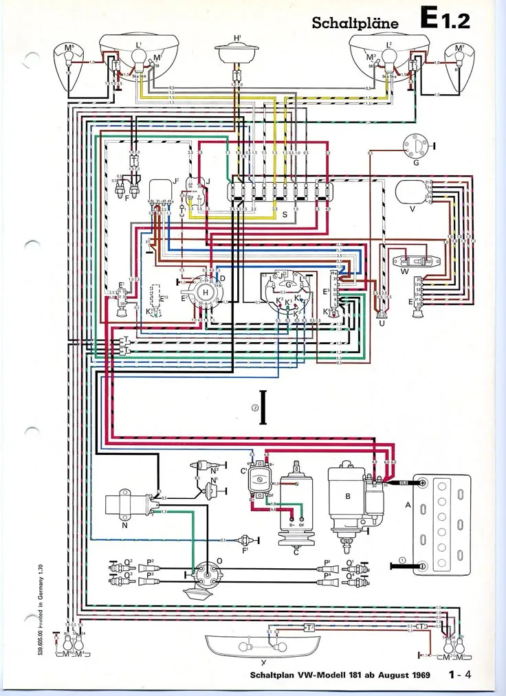 Diagram 1969 Vw Squareback Wiring Diagram