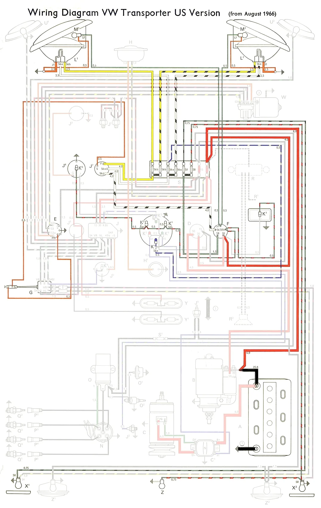 Diagram 1969 Vw Squareback Wiring Diagram